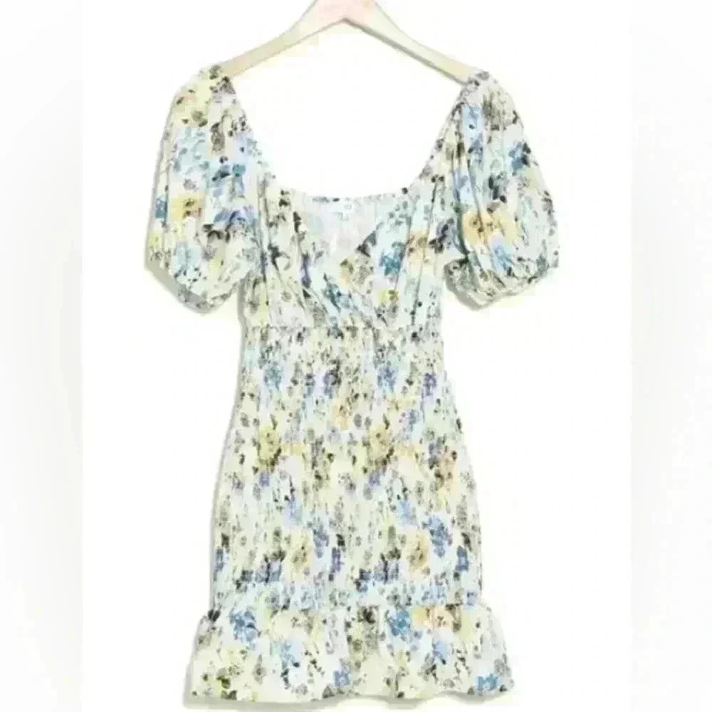 NSR Puff Sleeve Smocked Minidress - Picture 5 of 6